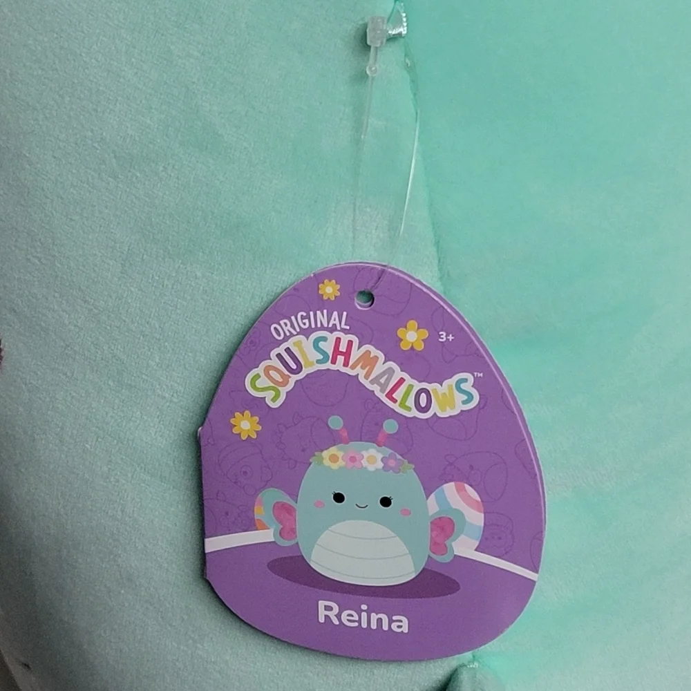 NWT Squishmallow Reina The Butterfly With Flower Crown.